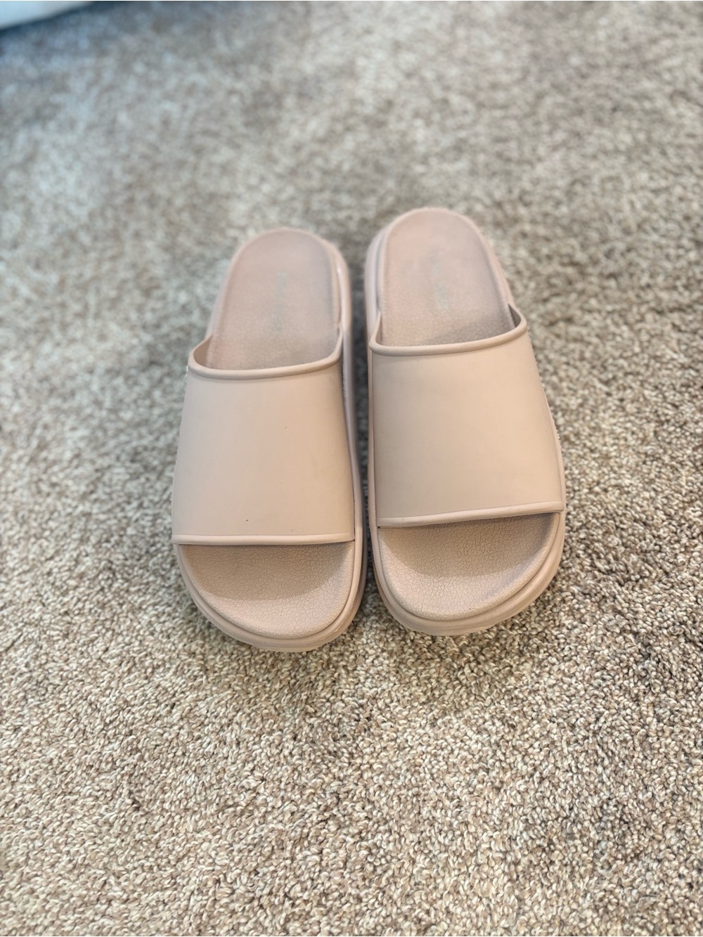 Nine West Sunshin Slide Sandals - Blush